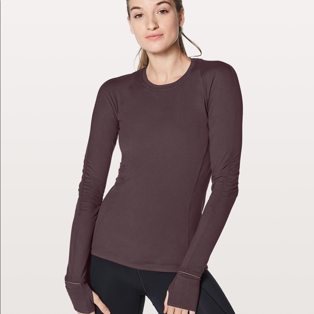 💕FLASH SALE💕LULU DARK PURPLE LONG SLEEVE TOP